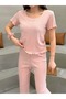 100% Pure Cotton Short Sleeve Women's Pajama Set - 8