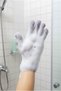 3 Pairs of Bath Scrub Exfoliating Gloves – Body Scrub Shower Gloves (Pink-Grey-Purple) - 3