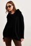 Women's Black Wrap Collar Buttoned Knitwear Cardigan Hrk-19000326 - 2