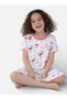 Girls’ Nightdress – Flamingo Print Sleep Tee Dress - 4