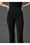 Women's Stone Detailed Lined Spanish Leg Sparkling Stretchy Trousers - 3