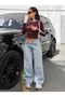 Women's Low-Rise Wide-Leg Jeans Pants - 3