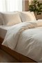 100% Cotton Satin Double **Included** Duvet Cover Set -No Sheet- (Duvet Cover and 2 Pillowcases) - 2