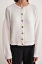 Mixray Buttoned Ribbed Knit Cardigan - 5