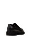 Men's Genuine Leather Black Loafer - 2