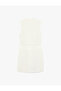 Double-Breasted Collar Sleeveless Mini Jacket Dress with Metal Accessories and Belt - 3