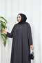 Yakadan Pleated Half Mevlana Ferace Gray Hnt7063 - 6