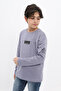 Boy's Printed Crew Neck Long Sleeve T-Shirt - 2