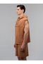 Boxing Heritage Oversize Mustard Men's Sleeveless Sweatshirt - 2