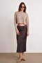 Mixray Hair Braid Patterned Round Neck Sweater - 2