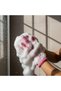 3 Pairs of Bath Scrub Exfoliating Gloves – Body Scrub Shower Gloves (Pink-Fuchsia-Purple) - 3