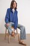 Mixray Textured Long Sleeve Zipper Collar Sweater - 2