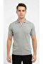 Men's Polo Neck Slim Fit Knit T-Shirt Vertical Striped Modern Summer Knit - 2