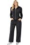 Women’s Zip-Up Hoodie & Wide-Leg Pants Set – Relaxed Fit Loungewear with Hood and Pockets
