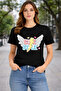 Cute Style Print Detailed Basic T-Shirt