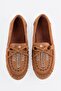Women's Suede Loafer Embroidered Lace-Up Shoes Talina Taba - 3