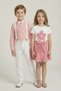 2-Piece Pink Daisy for Girls and Pink Suit for Boys April 23Rd Show Outfits