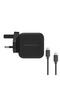 شاحن GaN مزود بكابل USB-C للشحن السريع