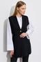 Waist-Tie Rayon Vest Black - 3