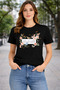 Feels so Good Print Detailed Basic T-Shirt