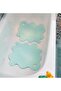 2 Pieces Bathroom Anti-Slip Mat 43X43 cm Anti-Slip Mat with Suction Cup in the Bathtub Light Turquoise Color - 2