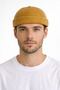 Men's Yellow Docker Beret Hat Retro Fisherman Model Short Brim Adjustable Back Buckle - 3