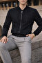Men's Smart Casual Black Nubuck Jacket - 2