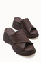 Vesper Lia Women's Slippers 0012914 Brown - 5