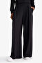 F8429Axbk81 Black Wide Leg Standard Length Modal Sweatpants - 4
