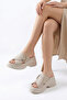 Women's Slippers 0012915 Beige - 4
