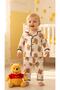 Baby 100% Cotton Front Wooden Button Pajama Set – Patterned Soft 2-Piece Baby Pajama Set 6-24 Months - 5