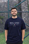 Unisex Single Jersey Oversize T-Shirt Milano Italia Printed