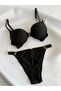 Women's Stylish V Detailed Supported Bra Panty Set - 4