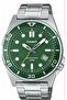 Mtd-135D-3Avdf Sporty and Stylish, Green Dial Men's Wristwatch