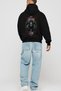Viking Mythology Series 18 Back Printed Black Oversize Hooded Sweatshirt Men Women - 4