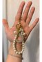 Mgsdizayn Gold Pearl Letter Keychain (Indicate the Letter from the Seller's Question Section) - 4