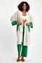 Two-Piece Kimono Set with Lace Embroidered - 8