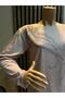 Women's Middle Age and Above Viscose Stoned Tailed Star Lycra Mother Combed Cotton Blouse - 2