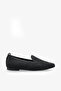 Mocha Women's Stoned Knitwear Ballerinas - Black