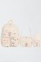 Set of 3 Girls' Primary School Bag with Korean Style Accessories Backpack with Pen Holder and Lunch Bag
