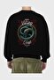 Viking Mythology Series 25 Back Printed Black Oversize Sweatshirt Men Women Unisex - 2