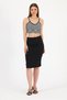 Women's Slit Pencil Skirt High Waist Below Knee Stretchy Fabric Stylish Pencil Skirt - 6