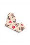 Baby Girl Pajama Set Terry Fabric Pink Color Paw Pattern Cotton Short Sleeves - 6