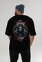 Viking Mythology 18 Back Printed Black Oversize T-Shirt Men Women Cotton Crew Neck T-Shirt - 5