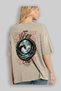 Viking Mythology 26 Back Printed Beige Oversize T-Shirt Men Women Cotton Crew Neck T-Shirt - 3