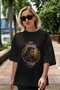 Viking Mythology 2 Pre-Printed Black Oversize T-Shirt Men Women Cotton Crew Neck T-Shirt - 5