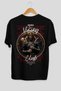 Viking Mythology 8 Back Printed Black Oversize T-Shirt Men Women Cotton Crewneck Tshirt - 2