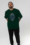 Jörmungandr Front Printed Green Oversize T-Shirt Men Women Cotton Crew Neck Tshirt - 7