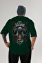Viking Mythology 24 Back Printed Green Oversize T-Shirt Men Women Cotton Crewneck Tshirt