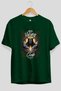 Viking Mythology 9 Pre-Printed Green Oversize T-Shirt Men Women Cotton Crew Neck T-Shirt